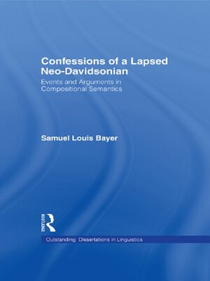cover image of Confessions of a Lapsed Neo-Davidsonian